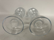 Load image into Gallery viewer, 2 Piece Glass Clear Candle/Candleholder