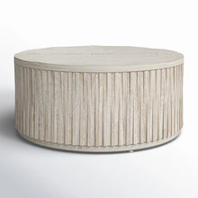 Load image into Gallery viewer, *NEW* Joss &amp; Main Sylvia Solid Wood Drum Coffee Table with Storage
