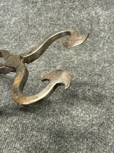 Antique Forged Iron Hide or Hoof Trimming Shears