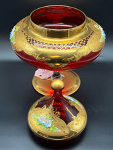 Load image into Gallery viewer, Murano Glass Ruby 2 Piece Jar