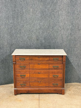 Load image into Gallery viewer, Antique Marble-Top Low Chest