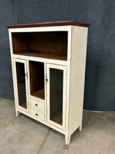 Load image into Gallery viewer, Amish Made Cottage Style Display Cabinet with Drawers