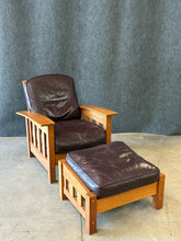 Load image into Gallery viewer, Pompanoosuc Mills Mission Style Lounge Chair &amp; Ottoman