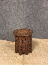 Load image into Gallery viewer, Anglo-Indian Style Carved Octagonal Accent Table