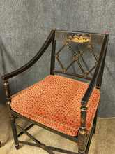 Load image into Gallery viewer, PAIR of Burton-Ching Black and Arm Chairs