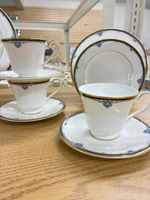 Load image into Gallery viewer, Royal Doulton Gold Trim Bone China White Dinnerware set