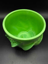 Load image into Gallery viewer, Fenton Glass Green Round Paisley Candy dish
