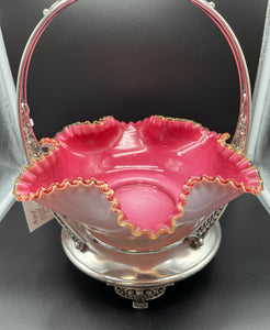 Glass Antique Pink Bowl