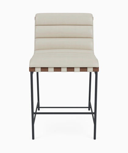 *NEW* Denver Modern Vail Leather Counter Stool (Multiple Quantities)