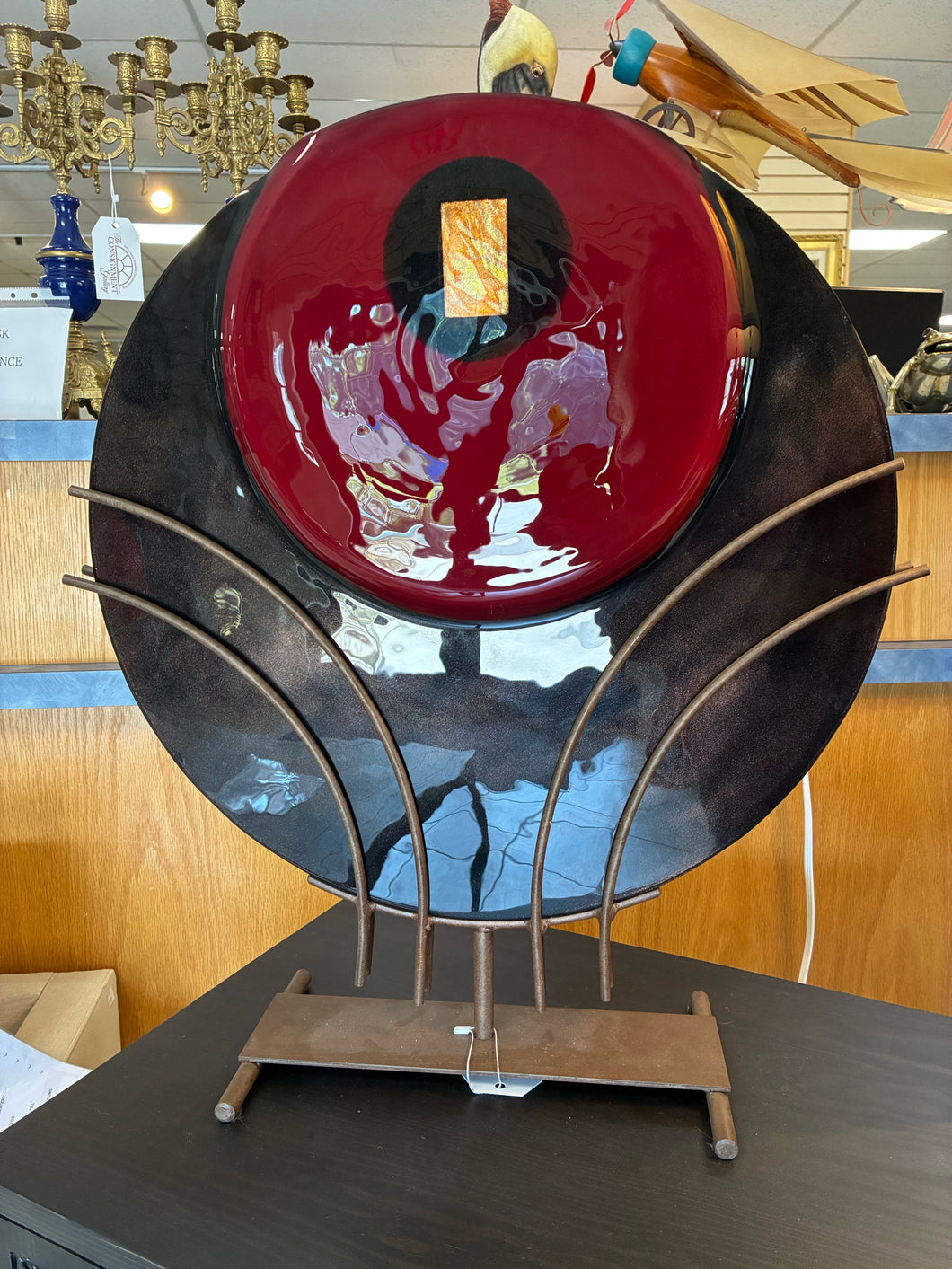 Mark Hines Art Glass Vase