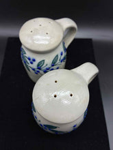 Load image into Gallery viewer, 2 Piece Salmon Falls Pottery Salt + Pepper shakers
