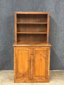 Primitive Pine Stepback Hutch