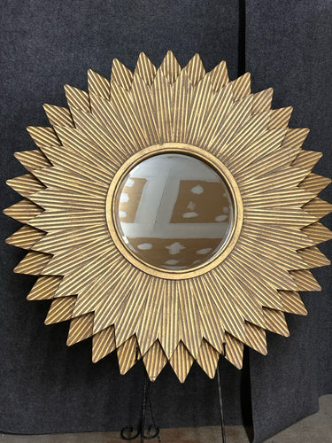 Three Hands Corp. Gold Sunburst Mirror