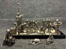 Load image into Gallery viewer, Pewter 17 Piece Figurine