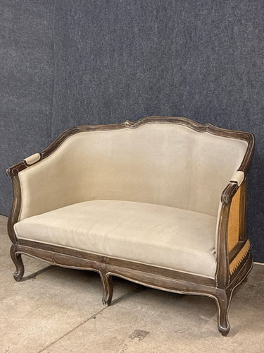 French Provincial Style Grey Settee