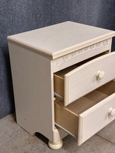 Load image into Gallery viewer, Cream 2-Drawer Nightstand