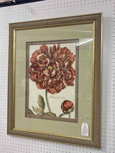 Load image into Gallery viewer, Framed Botanical Floral Print - Peony Artwork