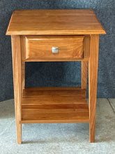 Load image into Gallery viewer, Handmade Cherry Side Table with 1 Drawer