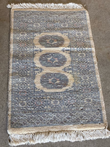 Bokhara-Style Hand-Knotted Wool Rug