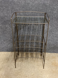 Glass Top Metal Wine Rack