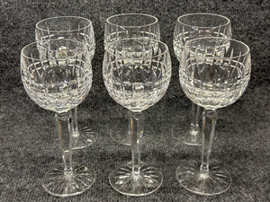 6 Piece Waterford Glenmore Crystal Glasses