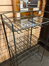 Load image into Gallery viewer, Glass Top Metal Wine Rack